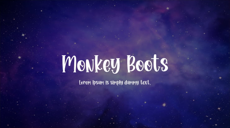 Monkey Boots Font