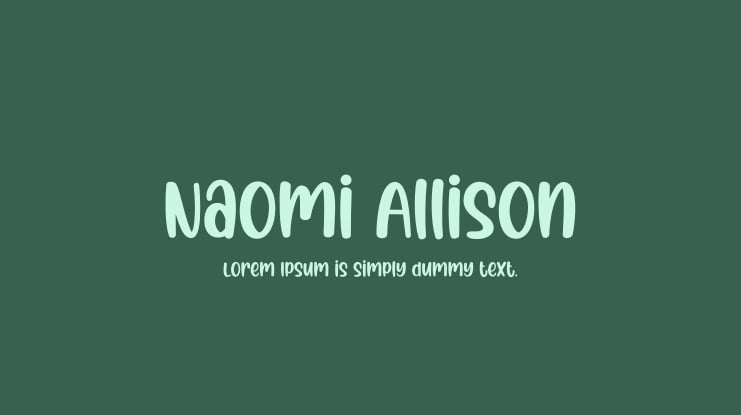 Naomi Allison Font
