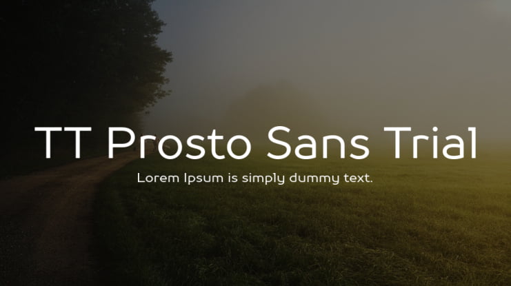 TT Prosto Sans Trial Font Family