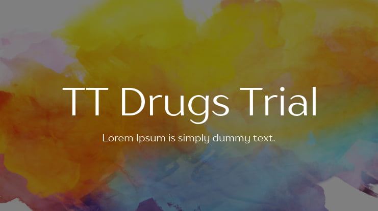 TT Drugs Trial Font Family