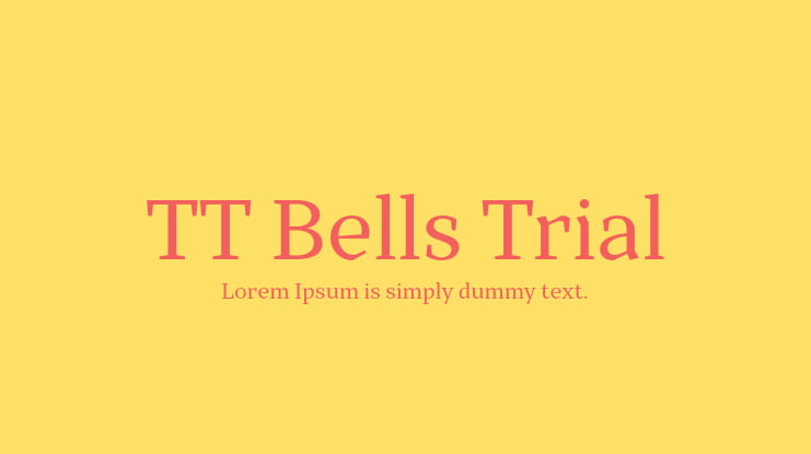 TT Bells Trial Font Family