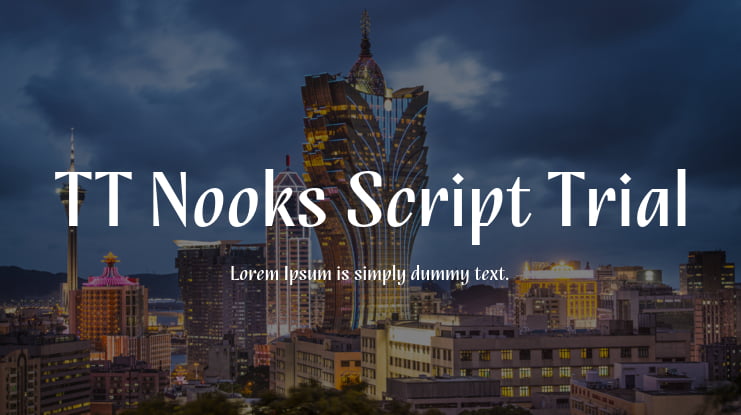 TT Nooks Script Trial Font Family