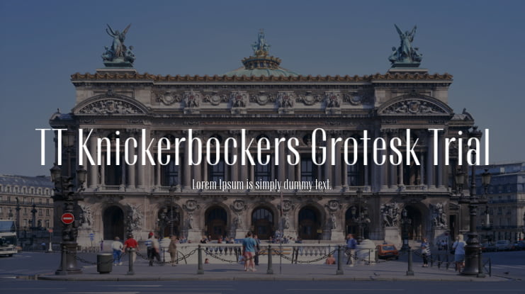TT Knickerbockers Grotesk Trial Font