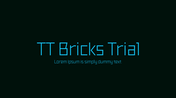 TT Bricks Trial Font Family