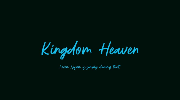 Kingdom Heaven Font