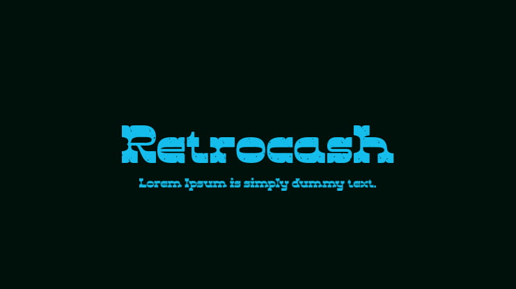 Retrocash Font