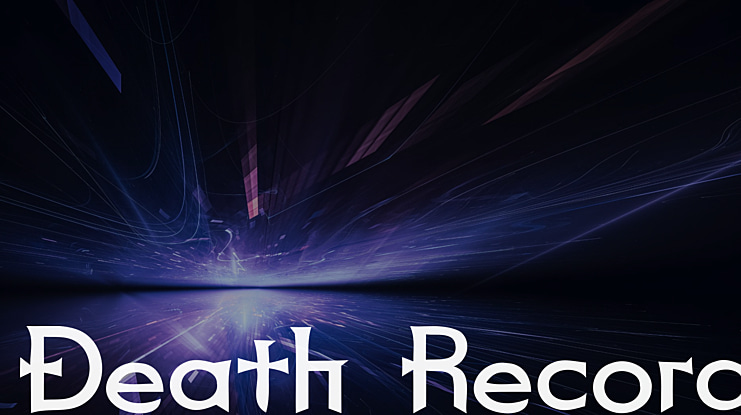 Death Record Font Family
