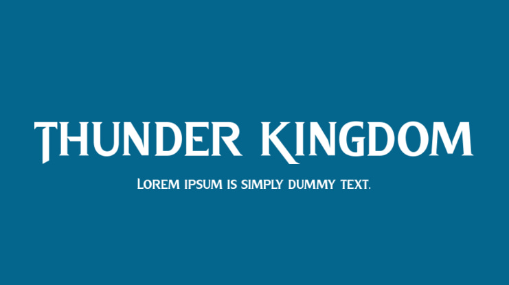 Thunder Kingdom Font