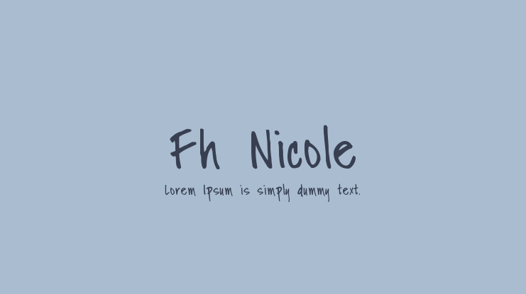 Fh Nicole Font Family
