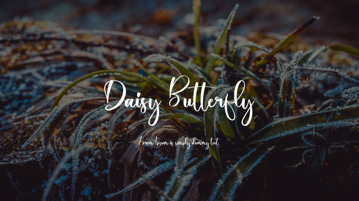 Daisy Butterfly Font