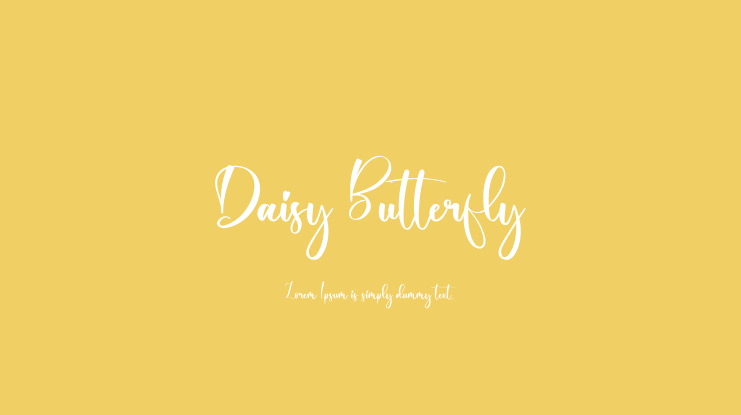 Daisy Butterfly Font