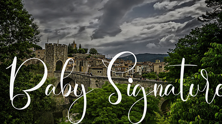 Baby Signature Font