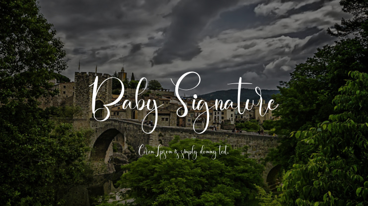 Baby Signature Font