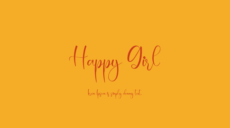Happy Girl Font