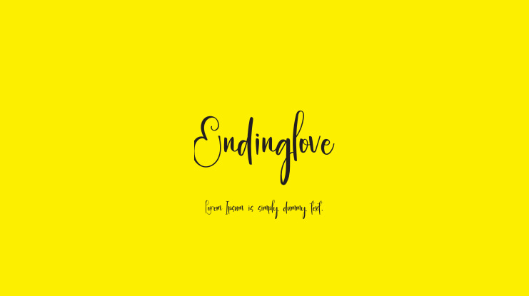 Endinglove Font