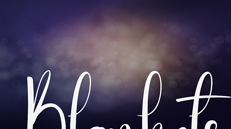 Blankets Font