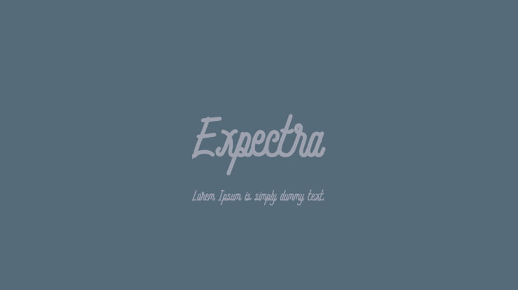 Expectra Font