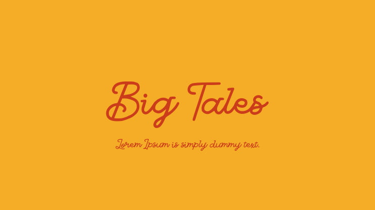 Big Tales Font