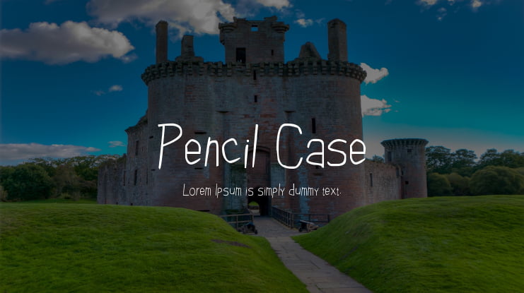 Pencil Case Font