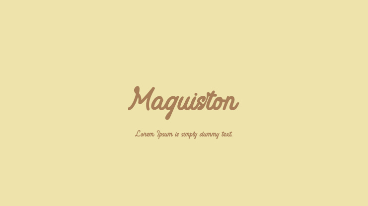Maguiston Font