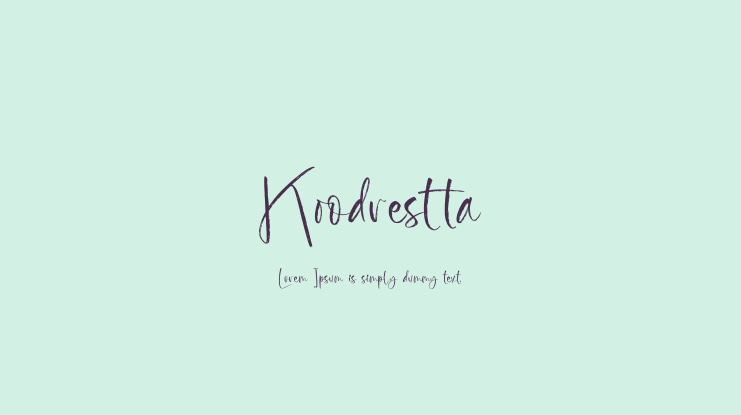 Koodrestta Font