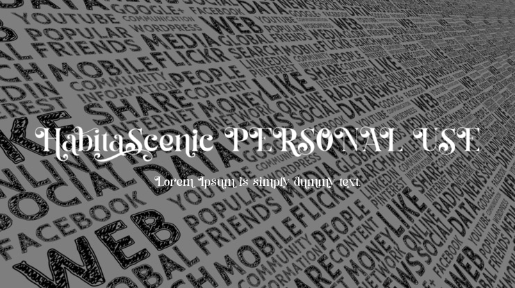 Habita Scenic PERSONAL USE Font