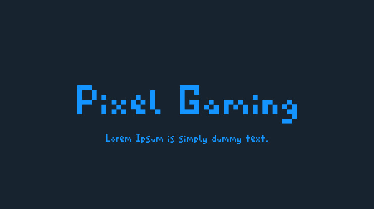 Pixel Gaming Font