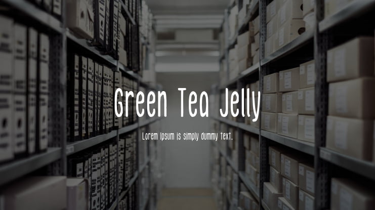 Green Tea Jelly Font