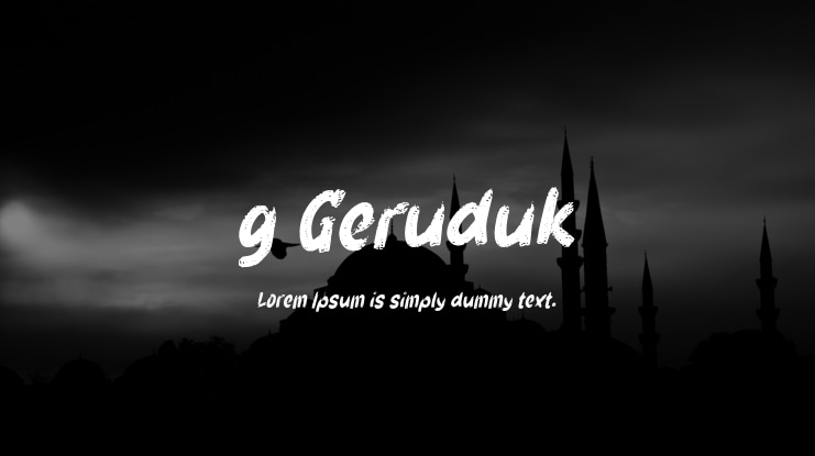 g Geruduk Font