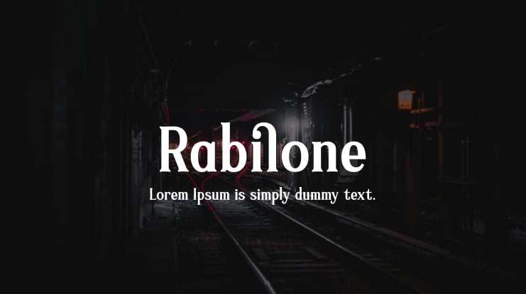 Rabilone Font