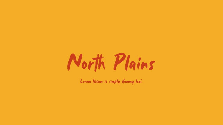 North Plains Font