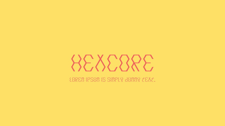 Hexcore Font