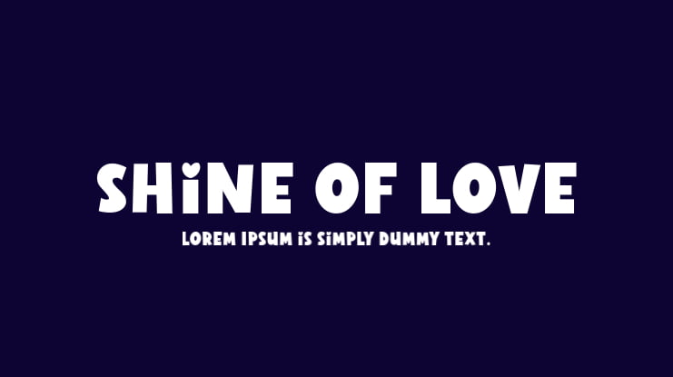 Shine of Love Font