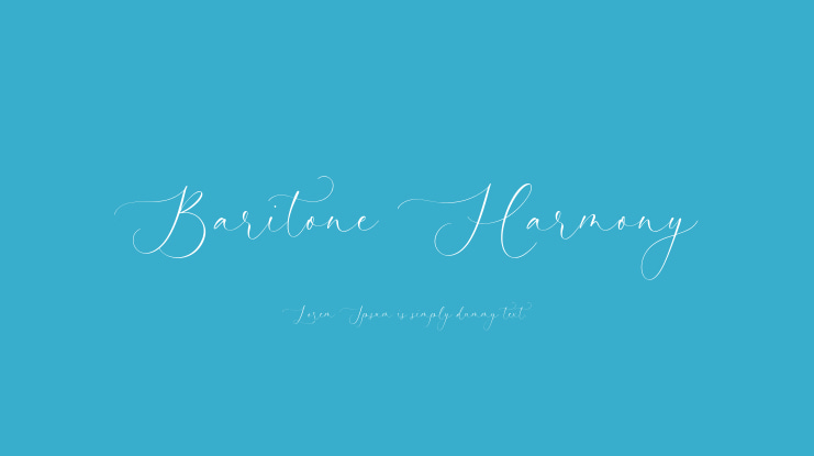 Baritone Harmony Font