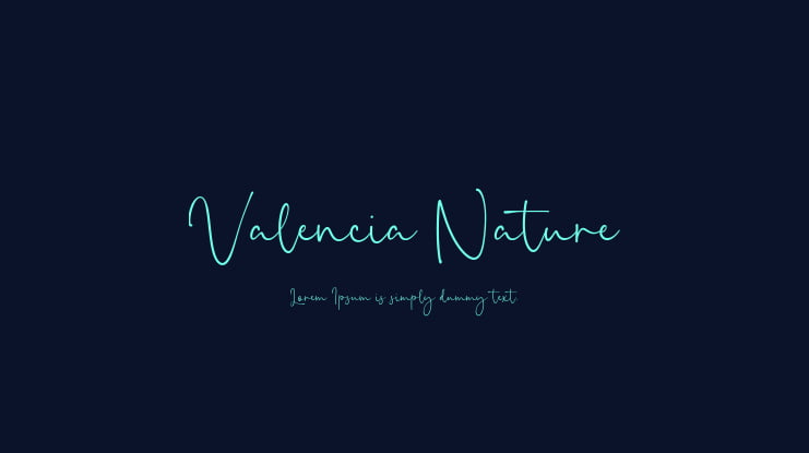 Valencia Nature Font