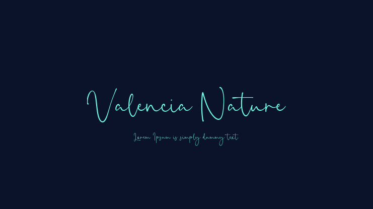Valencia Nature Font