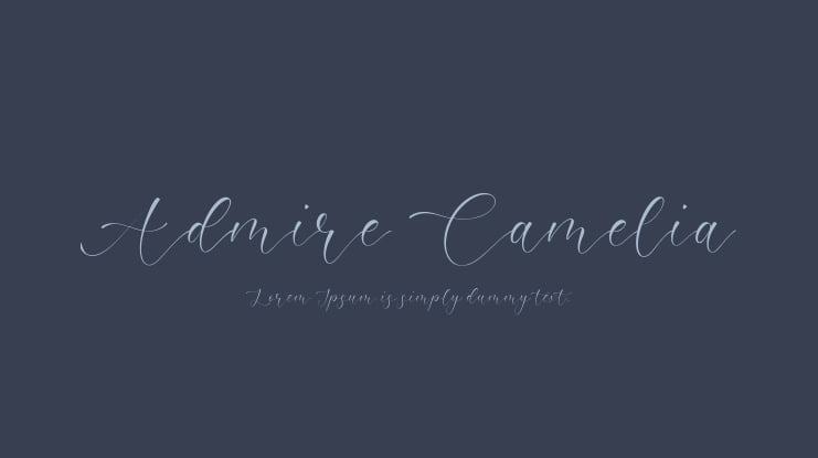 Admire Camelia Font