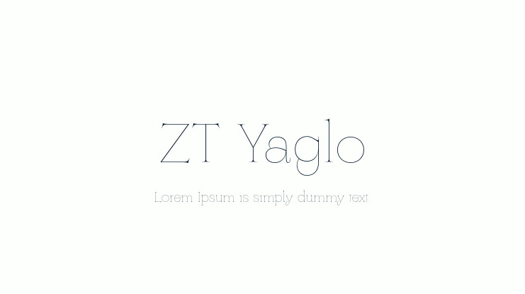 ZT Yaglo Font