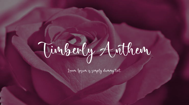 Timberly Anthem Font
