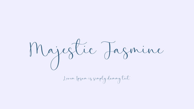 Majestic Jasmine Font