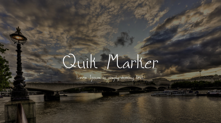 Quik Marker Font