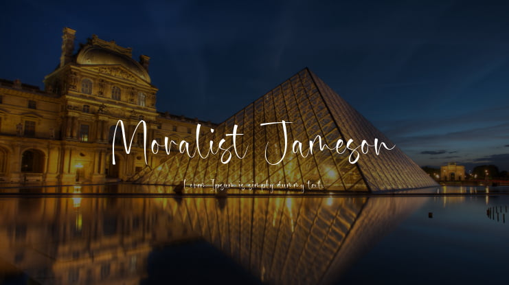 Moralist Jameson Font