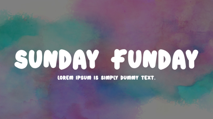 sunday funday Font
