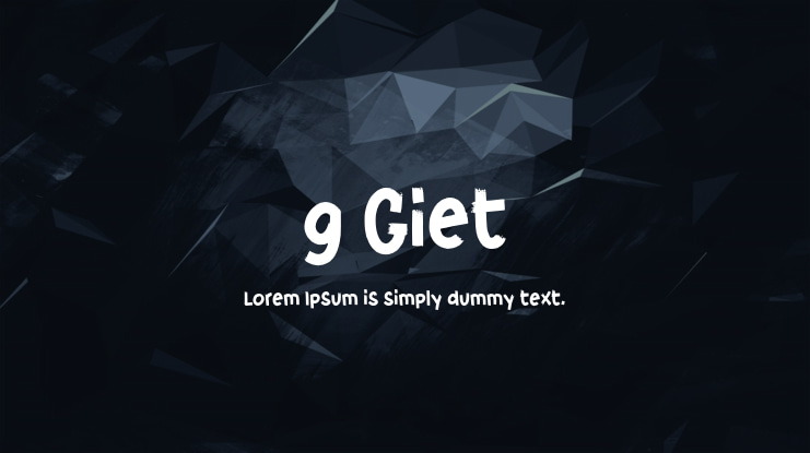 g Giet Font