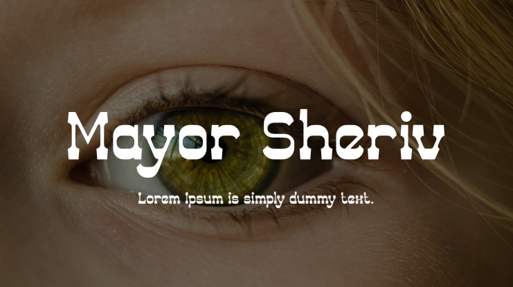 Mayor Sheriv Font