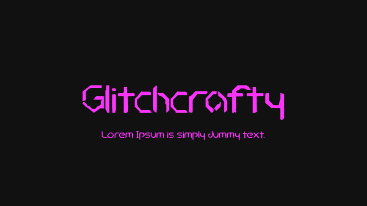 Glitchcrafty Font