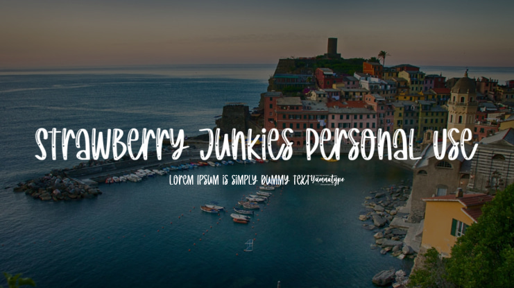 Strawberry Junkies Personal Use Font