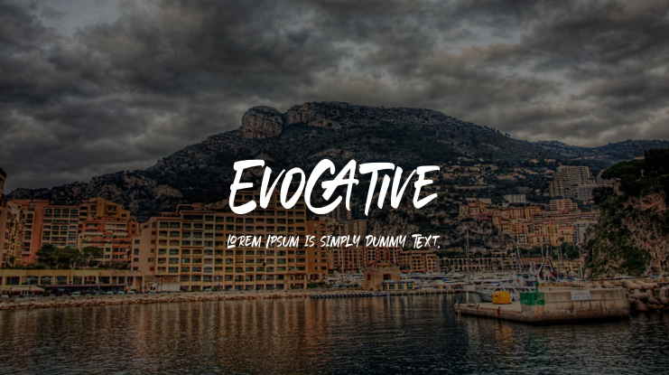 Evocative Font
