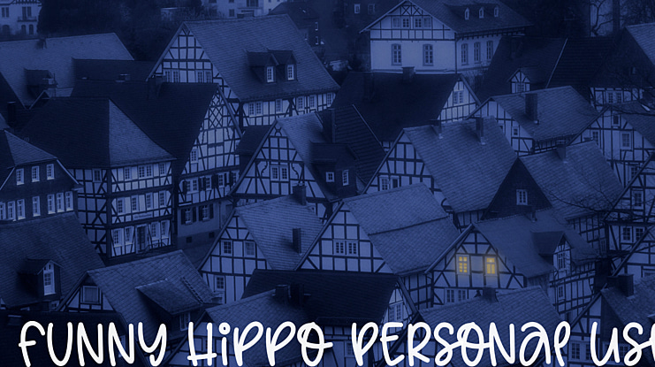 Funny Hippo Personal Use Font