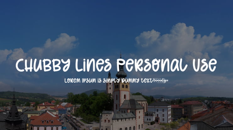 Chubby Lines Personal Use Font